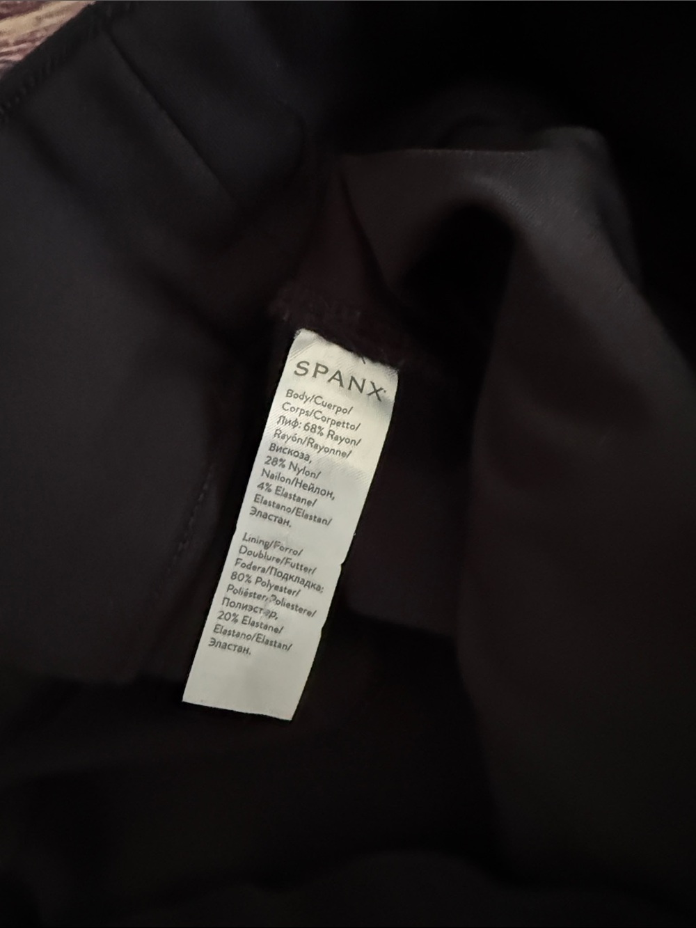 SPANX Black High-Waist Ponte Leggings - Picture 4 of 4